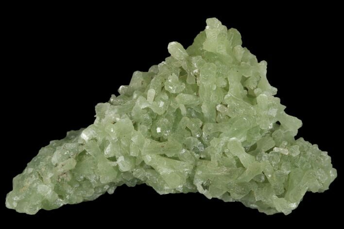 Green Prehnite Crystal Cluster - Morocco #174014